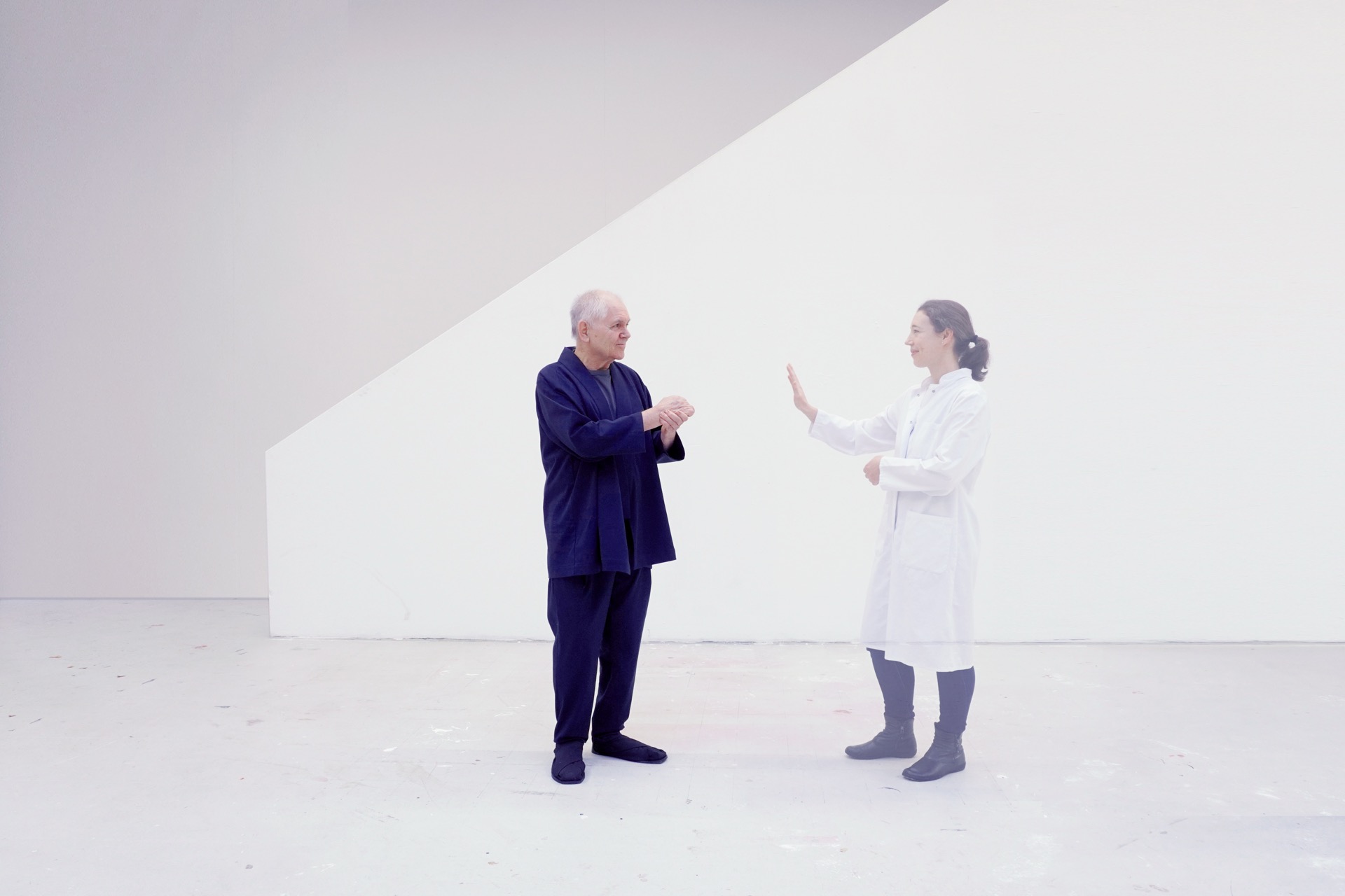 Patient and therapist during rehabilitation session